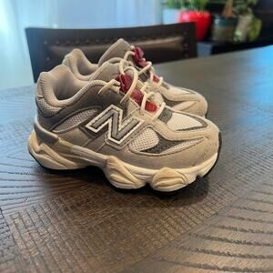 New balance 9060 gray tan shoes 6c infant